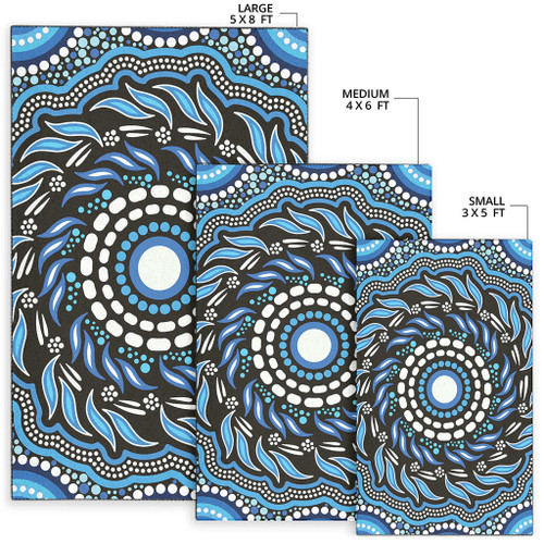 Australia Aboriginal Inspired Area Rug - Aboriginal Dot Art Vector Background Connection Concept Australia Aboriginal Inspired Area Rug - Aboriginal Dot Art Vector Background Connection Concept