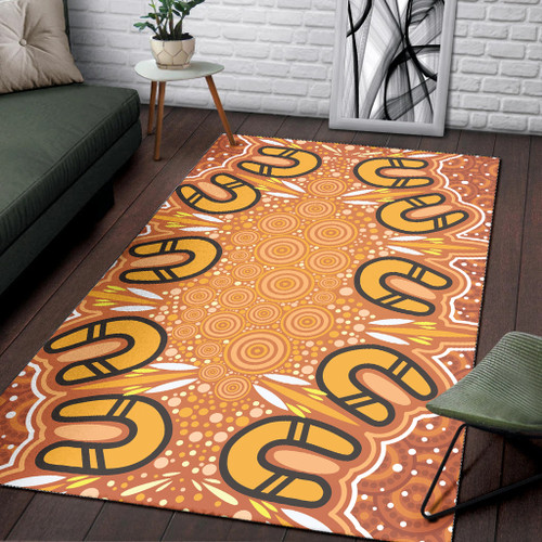 Australia Aboriginal Inspired Area Rug - Aboriginal Dot Design Background Australia Aboriginal Inspired Area Rug - Aboriginal Dot Design Background