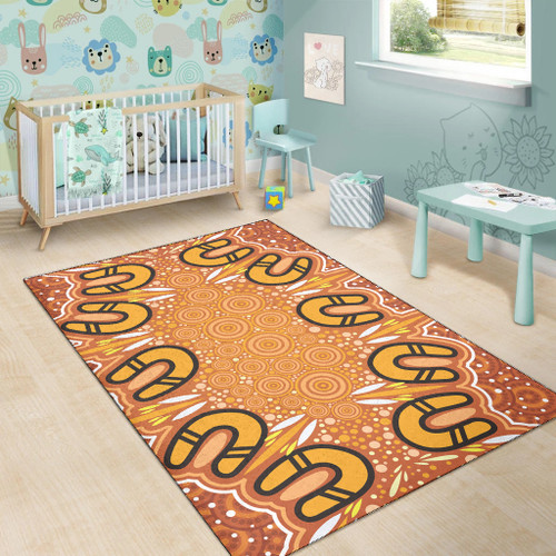Australia Aboriginal Inspired Area Rug - Aboriginal Dot Design Background Australia Aboriginal Inspired Area Rug - Aboriginal Dot Design Background