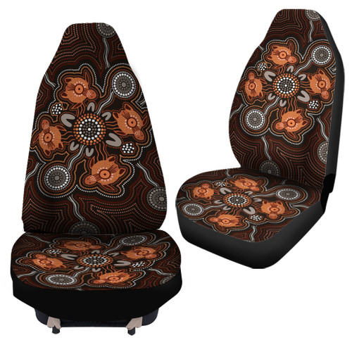 Australia Car Seat Cover - Aussie Turtle Art