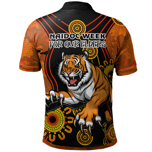 Wests Tigers Naidoc Polo Shirt - Custom The For Our Elders Polo Shirt Wests Tigers Naidoc Polo Shirt - Custom The For Our Elders Polo Shirt