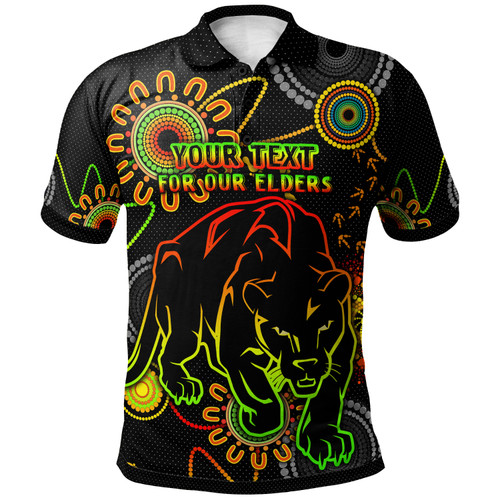Penrith Panthers Naidoc Polo Shirt - Custom Reggae For Our Elders Polo Shirt Penrith Panthers Naidoc Polo Shirt - Custom Reggae For Our Elders Polo Shirt