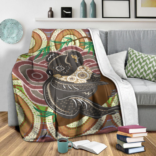 Australia Aboriginal Inspired Blanket - Koala Aboriginal Dot Art Vector Australia Aboriginal Inspired Blanket - Koala Aboriginal Dot Art Vector