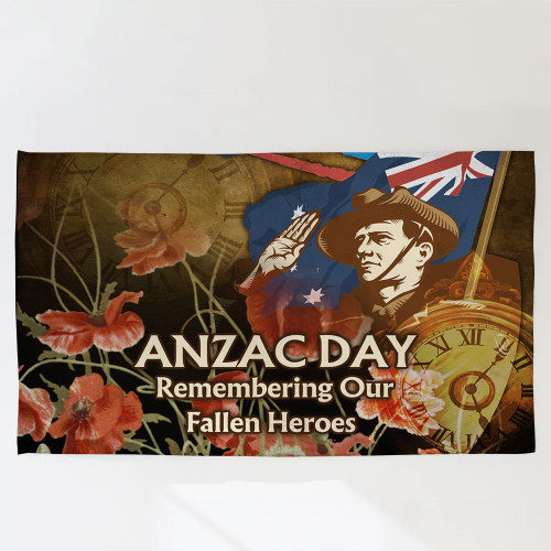 Anzac Day Flag - Remembering Our Fallen Heroes Flag