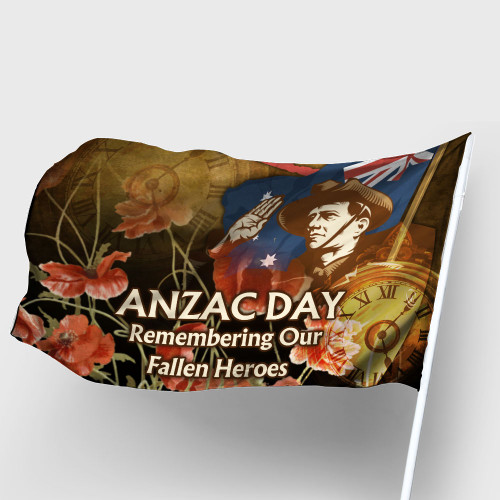 Anzac Day Flag - Remembering Our Fallen Heroes Flag
