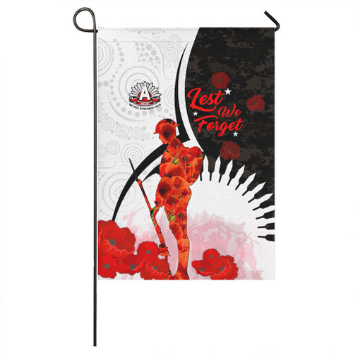Australia Anzac Day Flag - Custom Lest We Forget Poppies Soldier Blood In My Heroes Flag
