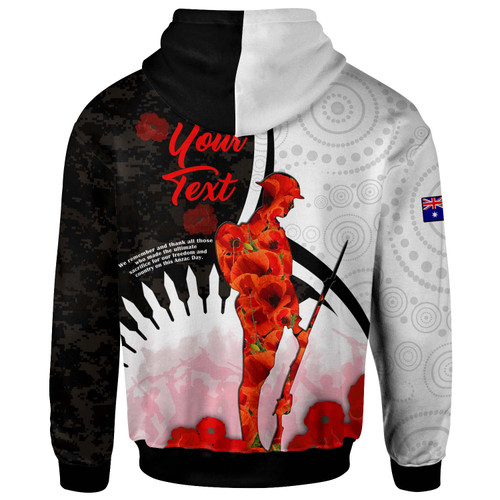 Australia Anzac Day Hoodie - Custom Lest We Forget Poppies Soldier Blood In My Heroes Hoodie Australia Anzac Day Hoodie - Custom Lest We Forget Poppies Soldier Blood In My Heroes Hoodie