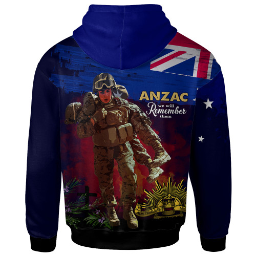 Australia Anzac Day Hoodie - Custom Lest We Forget Rosemary Soldier Anzac Spirit Hoodie2 Australia Anzac Day Hoodie - Custom Lest We Forget Rosemary Soldier Anzac Spirit Hoodie2