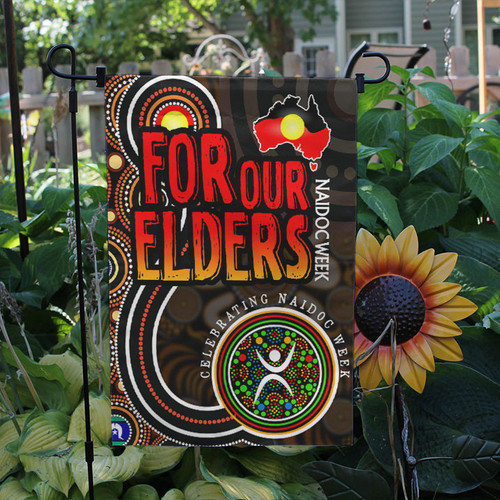 Naidoc Week Flag - For Our Elders Aboriginal Inspired Dot Art Flag Naidoc Week Flag - For Our Elders Aboriginal Inspired Dot Art Flag