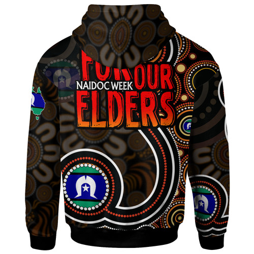 Naidoc Week Hoodie - Custom For Our Elders Aboriginal Inspired Dot Art Hoodie Naidoc Week Hoodie - Custom For Our Elders Aboriginal Inspired Dot Art Hoodie