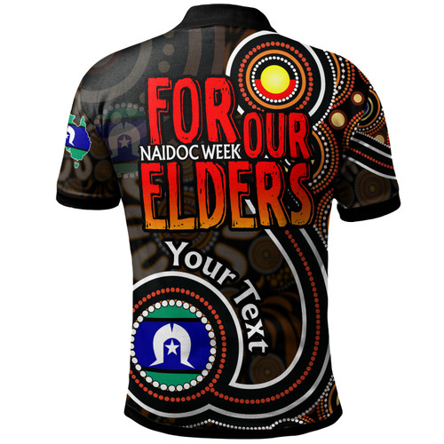 Naidoc Week Polo Shirt - Custom For Our Elders Aboriginal Inspired Dot Art Polo Shirt Naidoc Week Polo Shirt - Custom For Our Elders Aboriginal Inspired Dot Art Polo Shirt