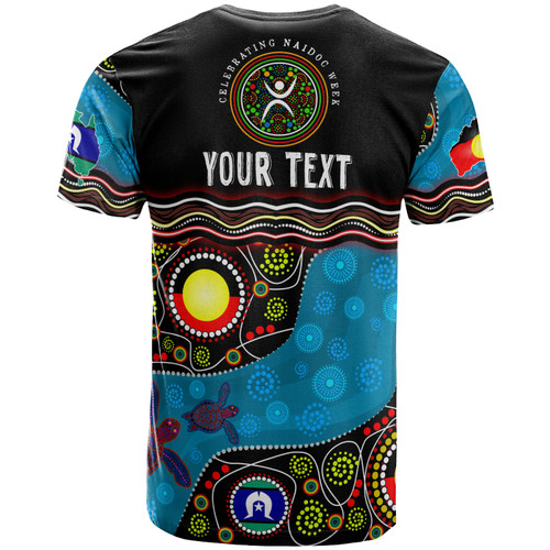 Naidoc Week T-shirt - Custom Australia Culture Art With River And Tortoise Aboriginal Inspired Dot Art T-shirt Naidoc Week T-shirt - Custom Australia Culture Art With River And Tortoise Aboriginal Inspired Dot Art T-shirt