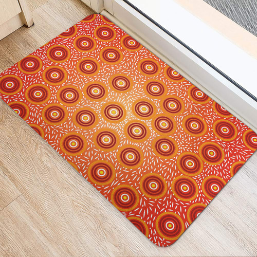Australia Aboriginal Inspired Door Mat -  Aboriginal Art Seamless Pattern Australia Aboriginal Inspired Door Mat -  Aboriginal Art Seamless Pattern