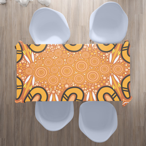 Australia Aboriginal Inspired Tablecloth - Aboriginal Dot Design Background Australia Aboriginal Inspired Tablecloth - Aboriginal Dot Design Background