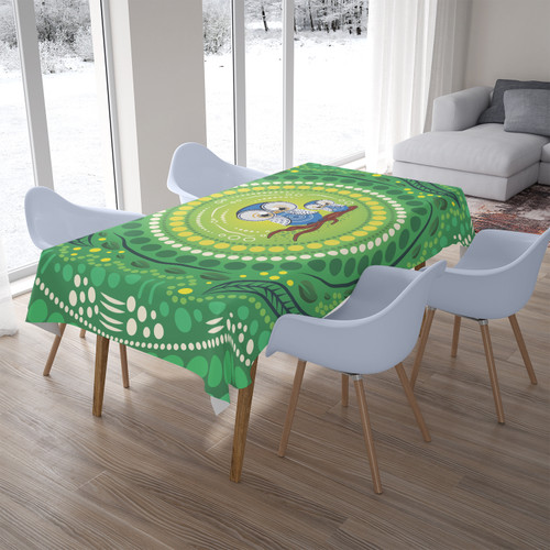Australia Aboriginal Inspired Tablecloth - Aboriginal Dot Art Vector Painting With Owls Australia Aboriginal Inspired Tablecloth - Aboriginal Dot Art Vector Painting With Owls