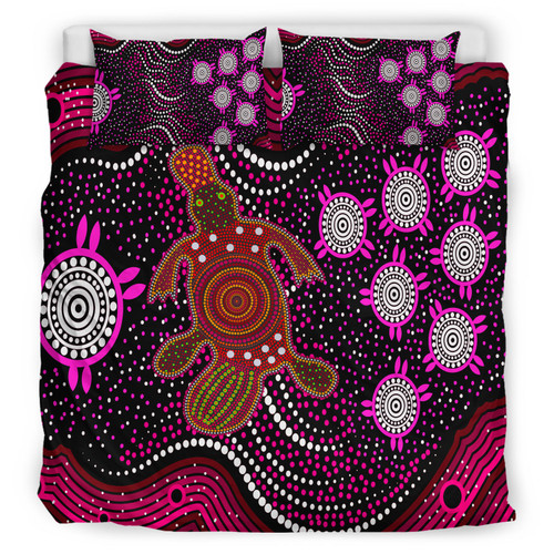 Australia Indigenous Bedding Set - Aboriginal inspired Plapytus dreaming Australia Indigenous Bedding Set - Aboriginal inspired Plapytus dreaming