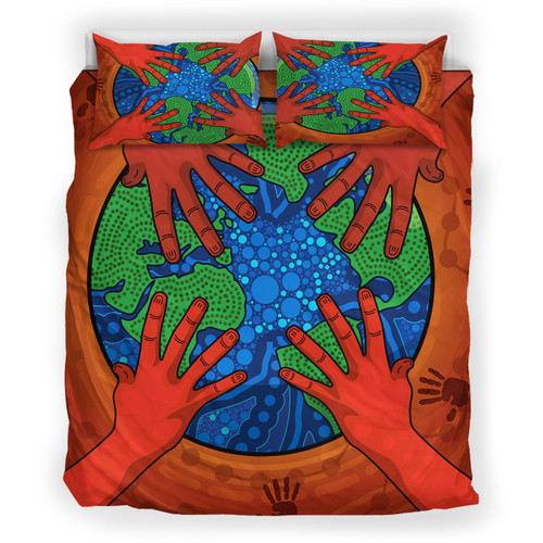 Australia Indigenous Bedding Set - Save the planet together