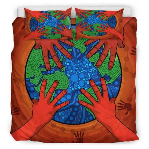 Australia Indigenous Bedding Set - Save the planet together