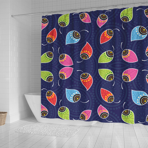 Australia Aboriginal Inspired Shower Curtain - Aboriginal Art Vector Shower Curtain Australia Aboriginal Inspired Shower Curtain - Aboriginal Art Vector Shower Curtain