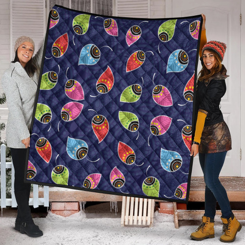 Australia Aboriginal Inspired Quilt - Aboriginal Art Vector Quilt