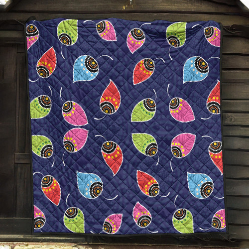 Australia Aboriginal Inspired Quilt - Aboriginal Art Vector Quilt