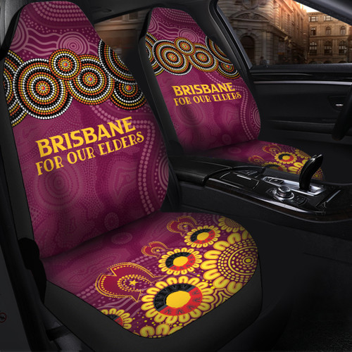 Brisbane Broncos Naidoc Snug Car Seat Covers - Custom Broncos For Our Elders Car Seat Covers Brisbane Broncos Naidoc Snug Car Seat Covers - Custom Broncos For Our Elders Car Seat Covers