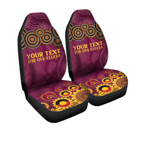 Brisbane Broncos Naidoc Snug Car Seat Covers - Custom Broncos For Our Elders Car Seat Covers Brisbane Broncos Naidoc Snug Car Seat Covers - Custom Broncos For Our Elders Car Seat Covers