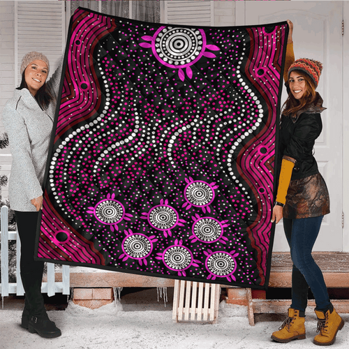 Australia Aboriginal Inspired Quilt - Aboriginal background dreaming