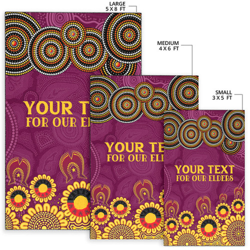 Brisbane Broncos Naidoc Area Rug - Custom Broncos For Our Elders Area Rug Brisbane Broncos Naidoc Area Rug - Custom Broncos For Our Elders Area Rug