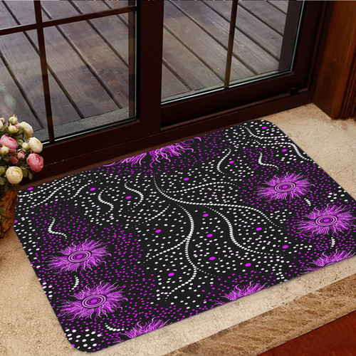 Australia Aboriginal Inspired Door Mat - Aboriginal dot painting dreaming art