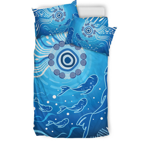 Australia Aboriginal Inspired Bedding Set - Fish In Ocean Aboriginal Inspired Australia Aboriginal Inspired Bedding Set - Fish In Ocean Aboriginal Inspired