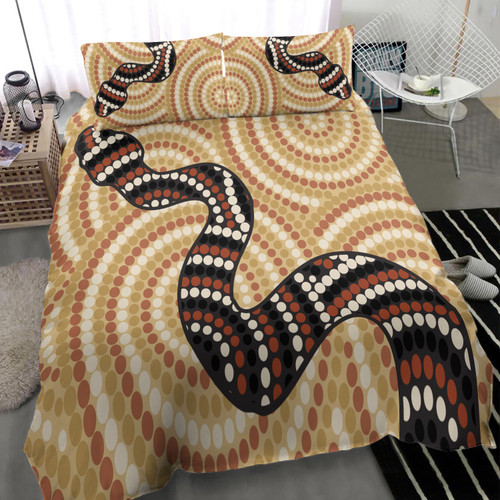 Australia Aboriginal Inspired Bedding Set - Snake Aboriginal Inspired Australia Aboriginal Inspired Bedding Set - Snake Aboriginal Inspired