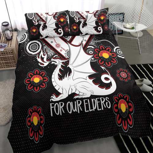 Australia Illawarra and St George Naidoc Bedding Set - Custom For Our Elders Boomerangs Bedding Set Australia Illawarra and St George Naidoc Bedding Set - Custom For Our Elders Boomerangs Bedding Set