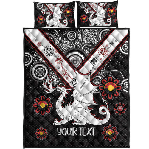 St. George Illawarra Dragons Naidoc Quilt Bed Set - Custom For Our Elders Boomerangs Quilt Bed Set St. George Illawarra Dragons Naidoc Quilt Bed Set - Custom For Our Elders Boomerangs Quilt Bed Set