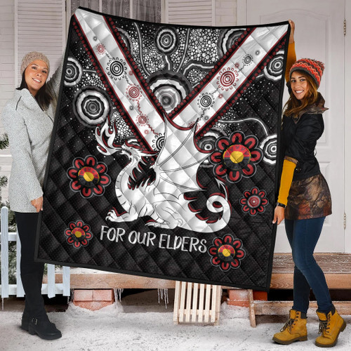 Australia Illawarra and St George Naidoc Quilt - Custom For Our Elders Boomerangs Quilt Australia Illawarra and St George Naidoc Quilt - Custom For Our Elders Boomerangs Quilt