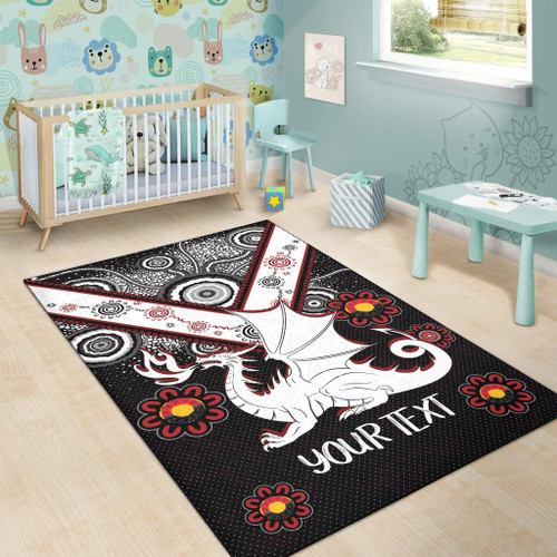 St. George Illawarra Dragons Naidoc Area Rug - Custom For Our Elders Boomerangs Area Rug St. George Illawarra Dragons Naidoc Area Rug - Custom For Our Elders Boomerangs Area Rug