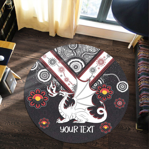 St. George Illawarra Dragons Naidoc Round Rug - Custom For Our Elders Boomerangs Round Mat St. George Illawarra Dragons Naidoc Round Rug - Custom For Our Elders Boomerangs Round Mat
