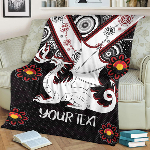 St. George Illawarra Dragons Naidoc Blanket - Custom For Our Elders Boomerangs Blanket St. George Illawarra Dragons Naidoc Blanket - Custom For Our Elders Boomerangs Blanket