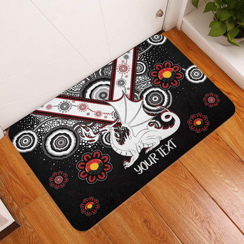 St. George Illawarra Dragons Naidoc Door Mat - Custom For Our Elders Boomerangs Door Mat