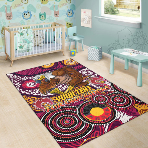 Manly Warringah Sea Eagles Naidoc Area Rug - Custom For Our Elders Area Rug Manly Warringah Sea Eagles Naidoc Area Rug - Custom For Our Elders Area Rug