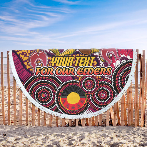 Manly Warringah Sea Eagles Naidoc Beach Blanket - Custom For Our Elders Beach Blanket Manly Warringah Sea Eagles Naidoc Beach Blanket - Custom For Our Elders Beach Blanket