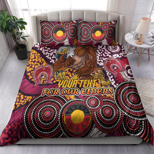 Australia Manly Naidoc Bedding Set - Custom For Our Elders Bedding Set