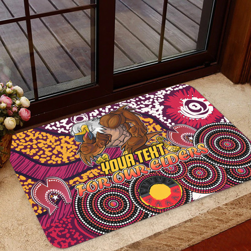 Manly Warringah Sea Eagles Naidoc Door Mat - Custom For Our Elders Door Mat