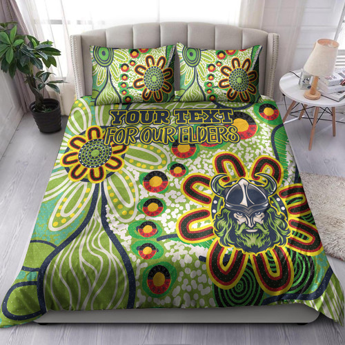Canberra Raiders Naidoc Bedding Set - Custom For Our Elders Bedding Set Canberra Raiders Naidoc Bedding Set - Custom For Our Elders Bedding Set