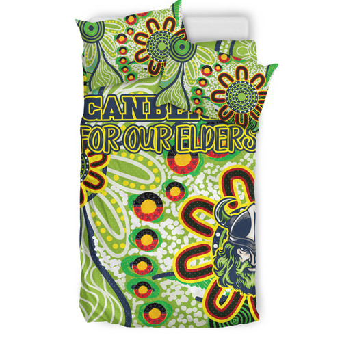 Canberra Raiders Naidoc Bedding Set - Custom For Our Elders Bedding Set Canberra Raiders Naidoc Bedding Set - Custom For Our Elders Bedding Set