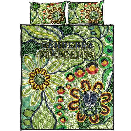 Canberra Raiders Naidoc Quilt Bed Set - Custom For Our Elders Quilt Bed Set Canberra Raiders Naidoc Quilt Bed Set - Custom For Our Elders Quilt Bed Set
