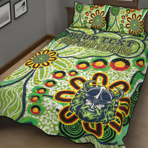 Canberra Raiders Naidoc Quilt Bed Set - Custom For Our Elders Quilt Bed Set Canberra Raiders Naidoc Quilt Bed Set - Custom For Our Elders Quilt Bed Set