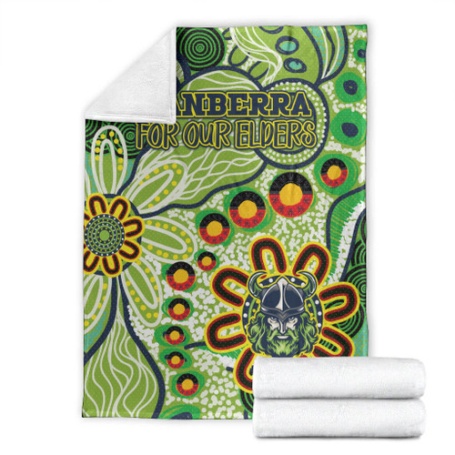 Canberra Raiders Naidoc Blanket - Custom For Our Elders Blanket Canberra Raiders Naidoc Blanket - Custom For Our Elders Blanket