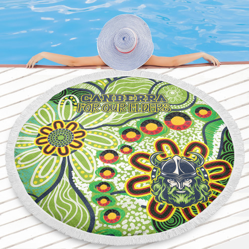 Canberra Raiders Naidoc Beach Blanket - Custom For Our Elders Beach Blanket Canberra Raiders Naidoc Beach Blanket - Custom For Our Elders Beach Blanket