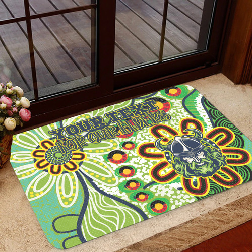 Canberra Raiders Naidoc Door Mat - Custom For Our Elders Beach Door MatCanberra Raiders Naidoc Door Mat - Custom For Our Elders Beach Door Mat